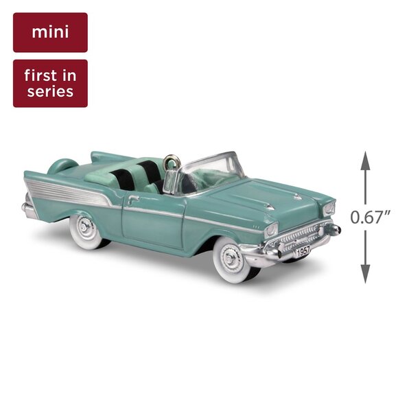 New! 1957 Chevrolet Bel Air Hallmark Keepsake Christmas Ornament 2018 Lil' Cars - Picture 2 of 4